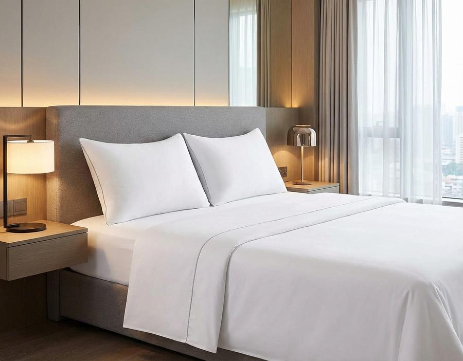 HIMOON pillows on luxury hotel-style bed